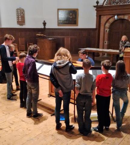 repetitie op de koorschool in Sneek